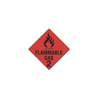 Flammable Gas 2 -Dangerous Goods Label