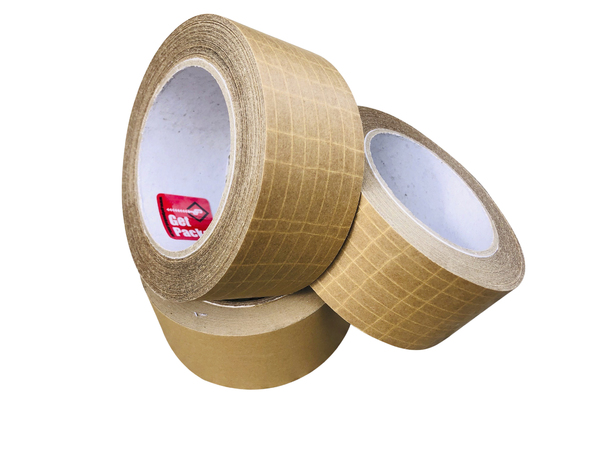 Gaffer Power Water Activated Tape for Packing Boxes | Packing Paper Tape  for Moving | Reinforced Packing Tape | Brown Kraft Paper Tape | Package  Tape