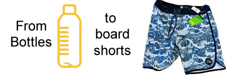 recycled plastic swim shorts