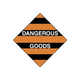 Dangerous Goods Label 100mm x 100mm - 1000/roll