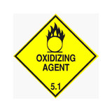 Oxidizing Agent 5.1 - Dangerous Goods Label 100mm x 100mm - 1000/roll