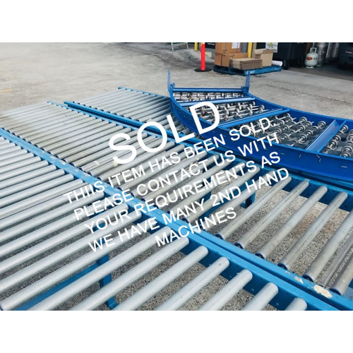 SOLD - Conveyor - Roller Conveyor - Gravity Feed Rollers 600mm wide
