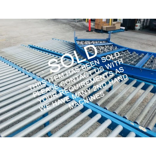 SOLD - Conveyor - Roller Conveyor - Gravity Feed Rollers 600mm wide