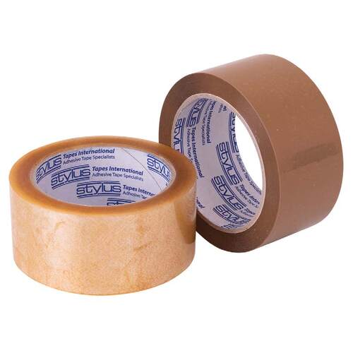 Packaging Tape PP50 Vibac  - 48mm x 50m Super Strength Rubber Adhesive Tape ($/roll - 36 per box)