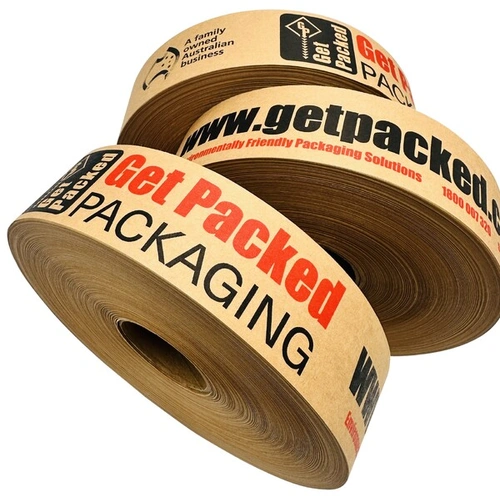 Custom Printed Water Activated Paper Tape - Custom Gummed Tape
