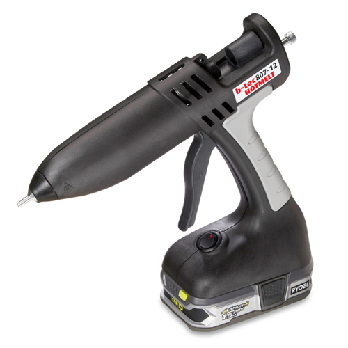 Cordless Hot Glue Gun - B-TEC 808-12 Hot Glue Applicator - Battery Powered