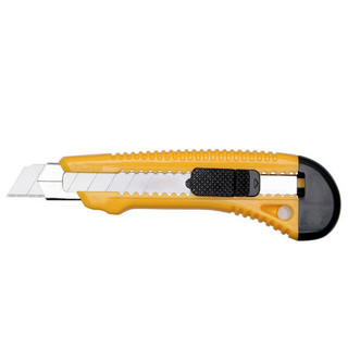 Large 18mm Knife (5-K-68) | Yellow Plastic Cutter with Metal Insert