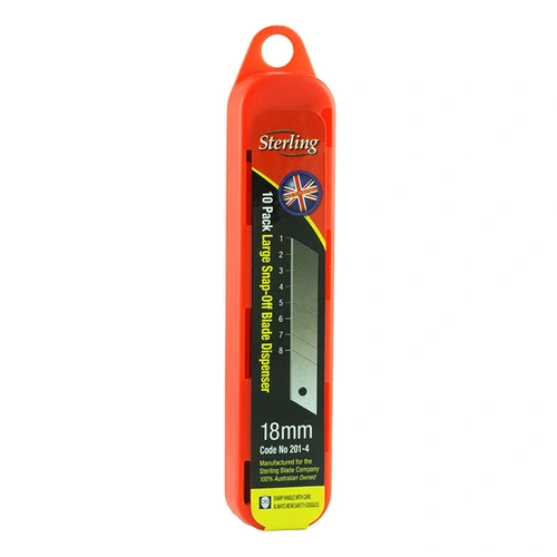 18mm Large Snap Blades - (Pkt/10) - (5-KB-201-4)